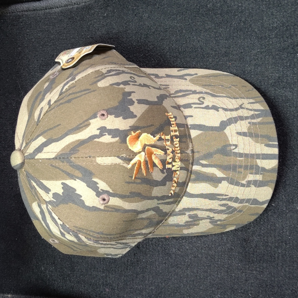 2025 National Wild Turkey Federation Mentor Hunt Camo Embroidered Strap-on Hat